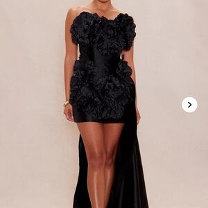 Fashion Nova DARA Draped taffeta dress